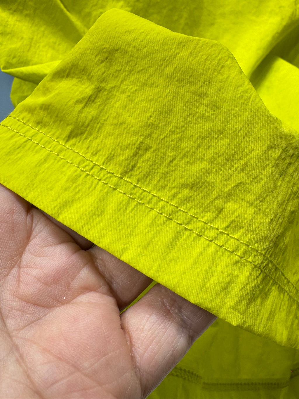 Short de bain Stone Island Nylon Metal jaune fluo - détail