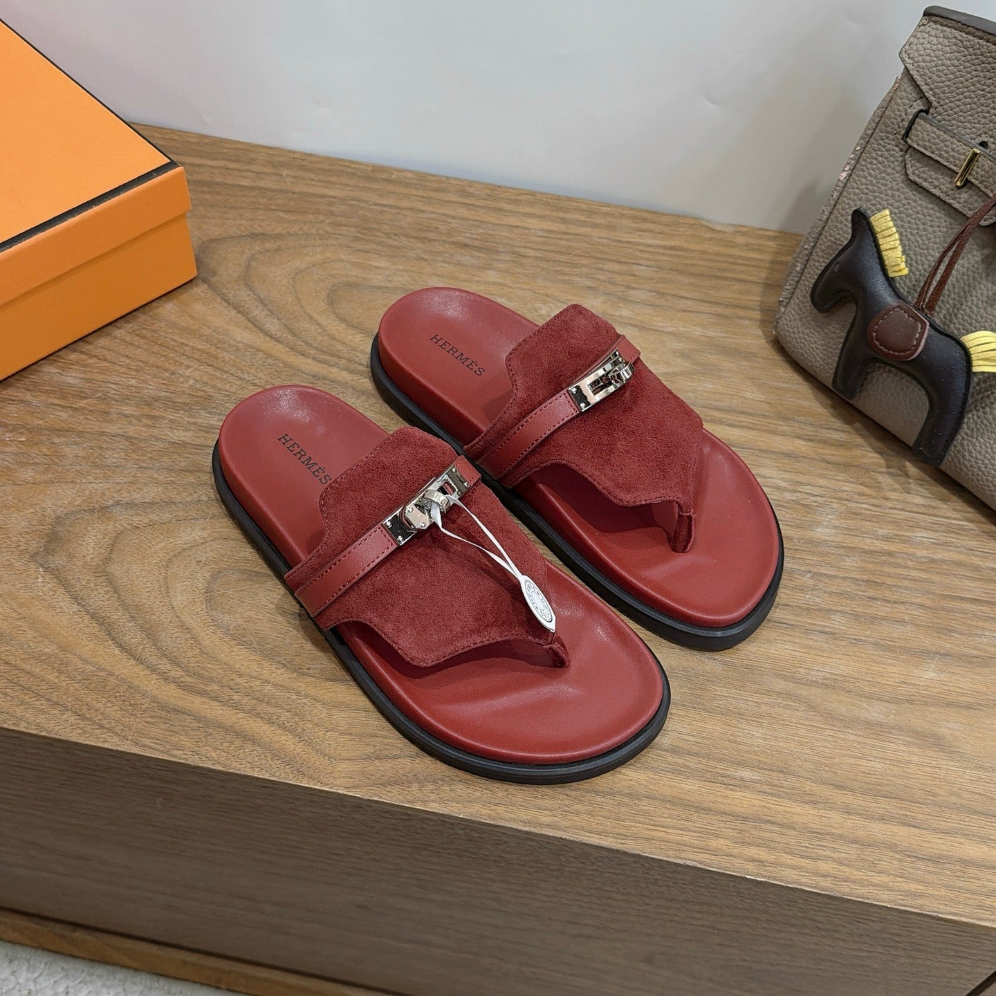 Sandales Hermès Empire - Bordeaux