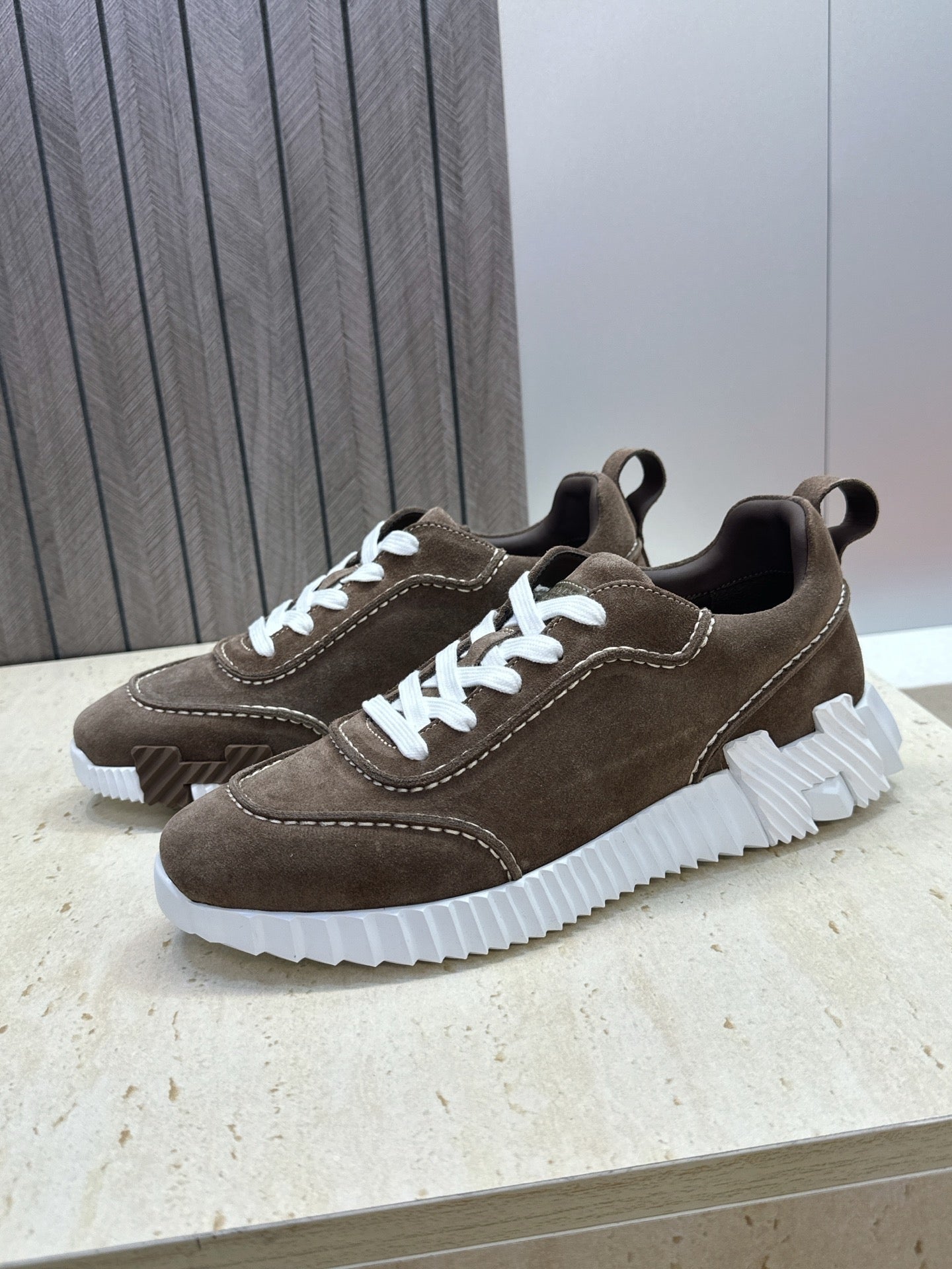 Sneakers Hermès Bouncing - Taupe Foncé