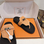 Sandales Hermès Empire - Cognac