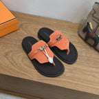 Sandales Hermès Empire - Corail