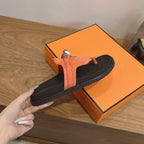 Sandales Hermès Empire - Corail
