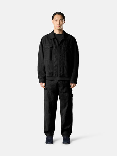 Surchemise Stone Island Ghost noir - portée face