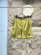 Short de bain Stone Island Nylon Metal vert olive - détail