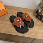 Sandales Hermès Empire - Cognac