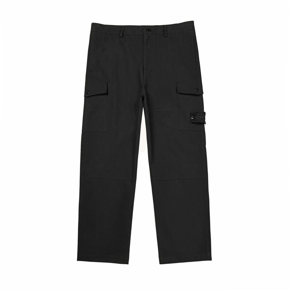 Pantalon cargo Stone Island Ghost noir - face