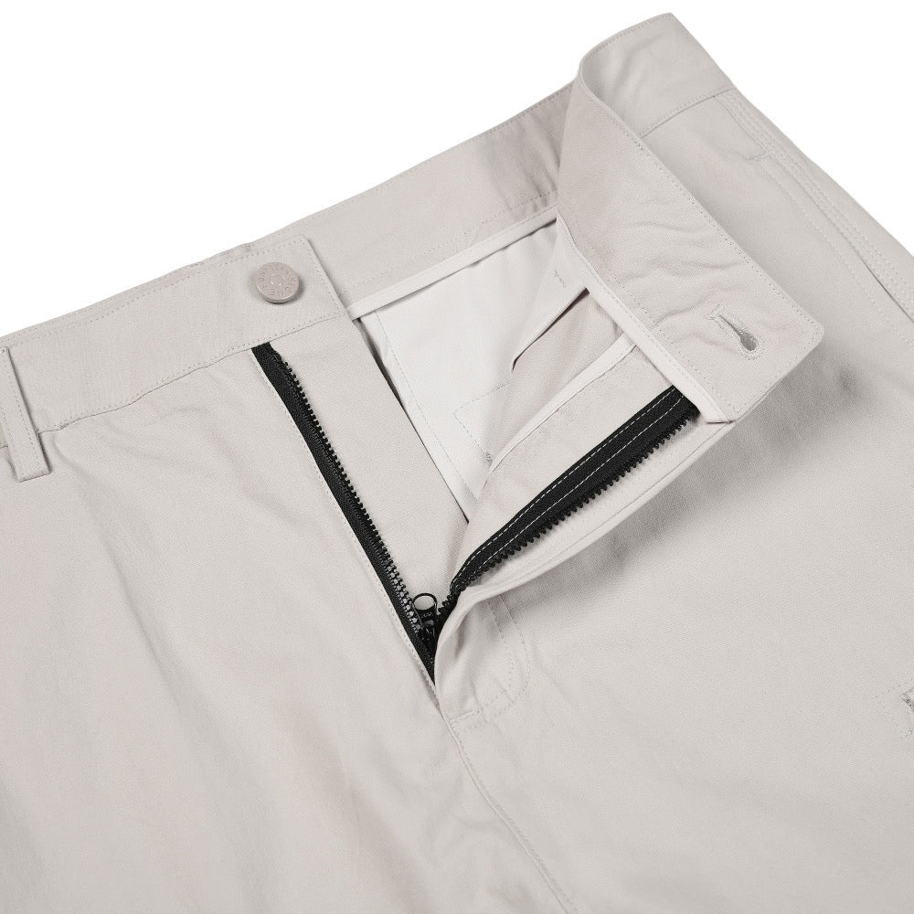 Pantalon cargo Stone Island Ghost gris poudré - détail