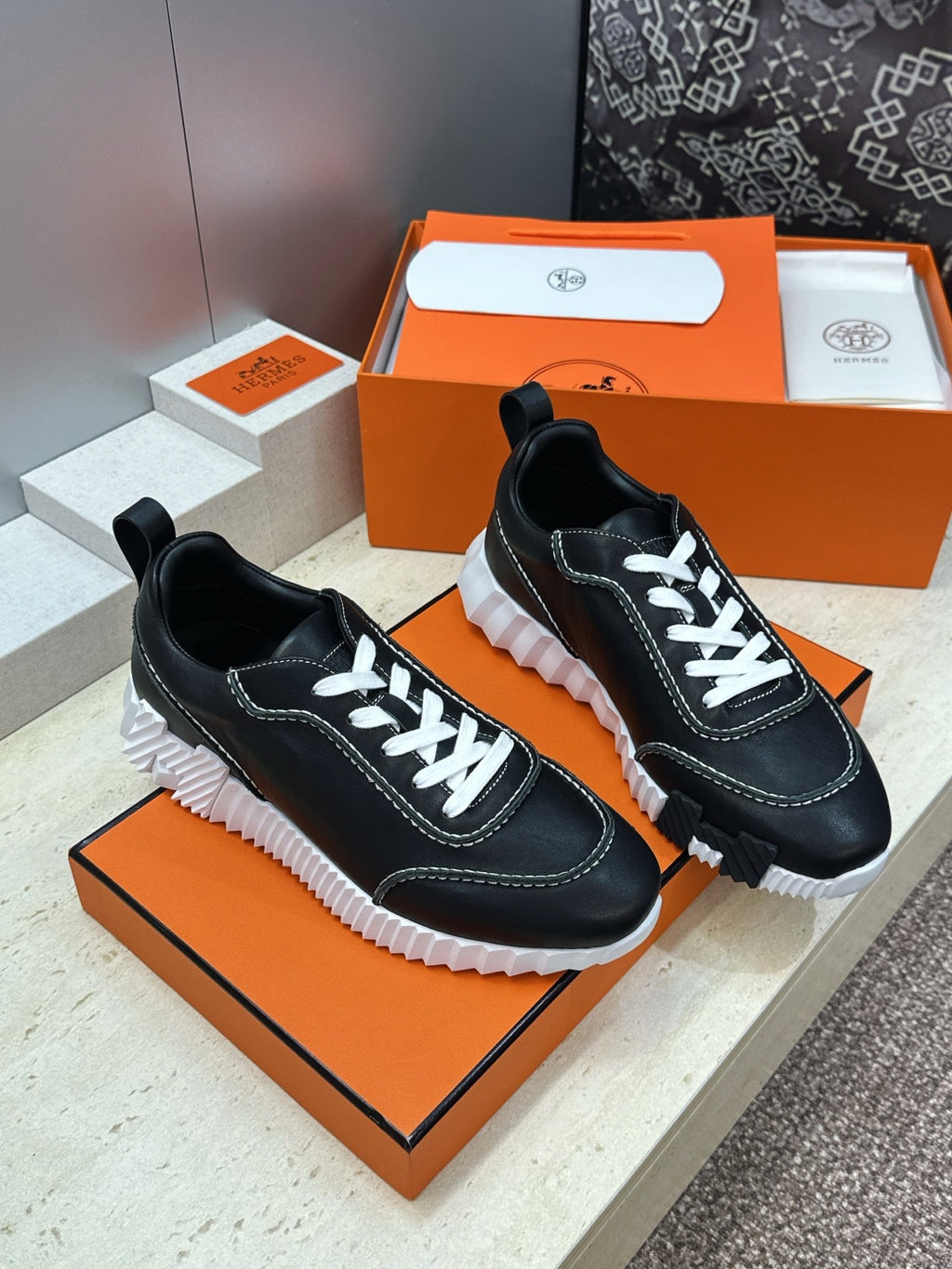 Sneakers Hermès Bouncing - Noir