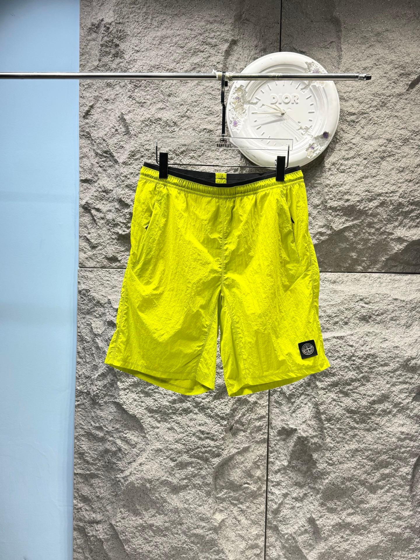 Short de bain Stone Island Nylon Metal jaune fluo