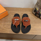 Sandales Hermès Empire - Cognac