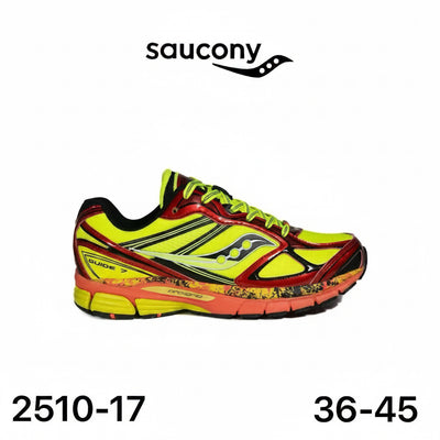 Saucony ProGrid Guide 7 Jaune Fluo Rouge Orange Lot de 12