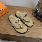 Sandales Hermès Empire - Camel