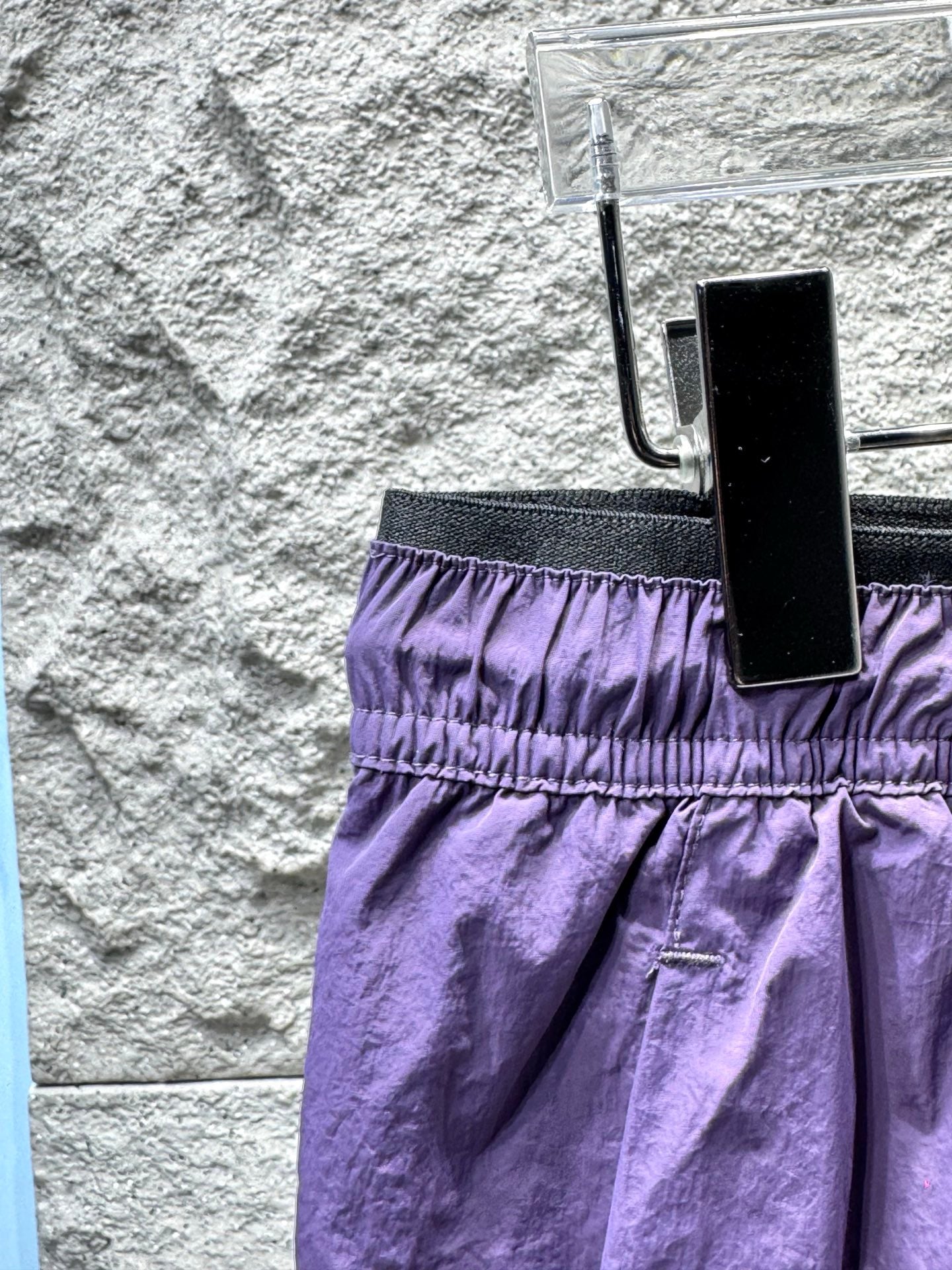 Short de bain Stone Island Nylon Metal violet - détail