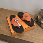 Sandales Hermès Empire - Corail