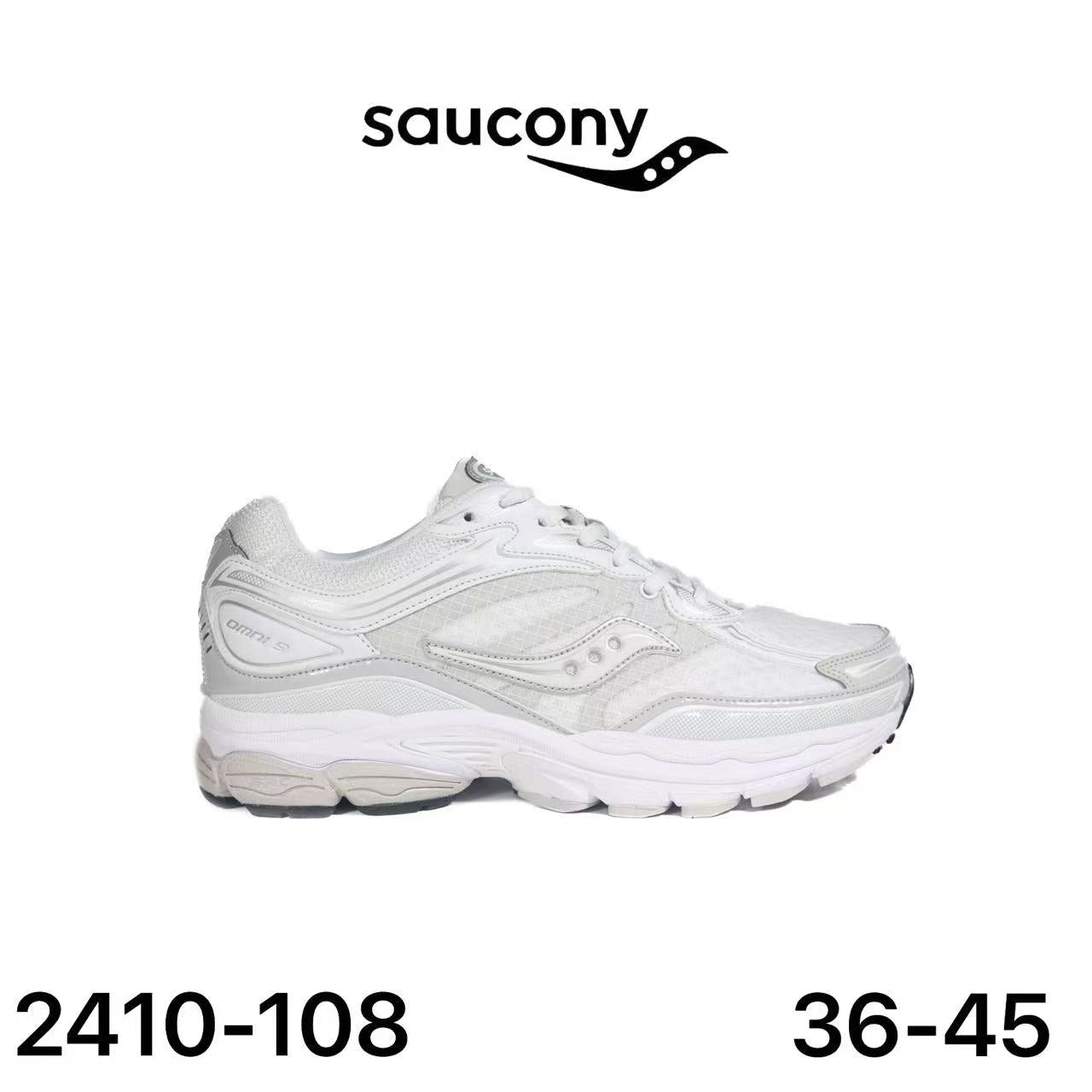Saucony ProGrid Omni 9 blanc & écru - lot de 12