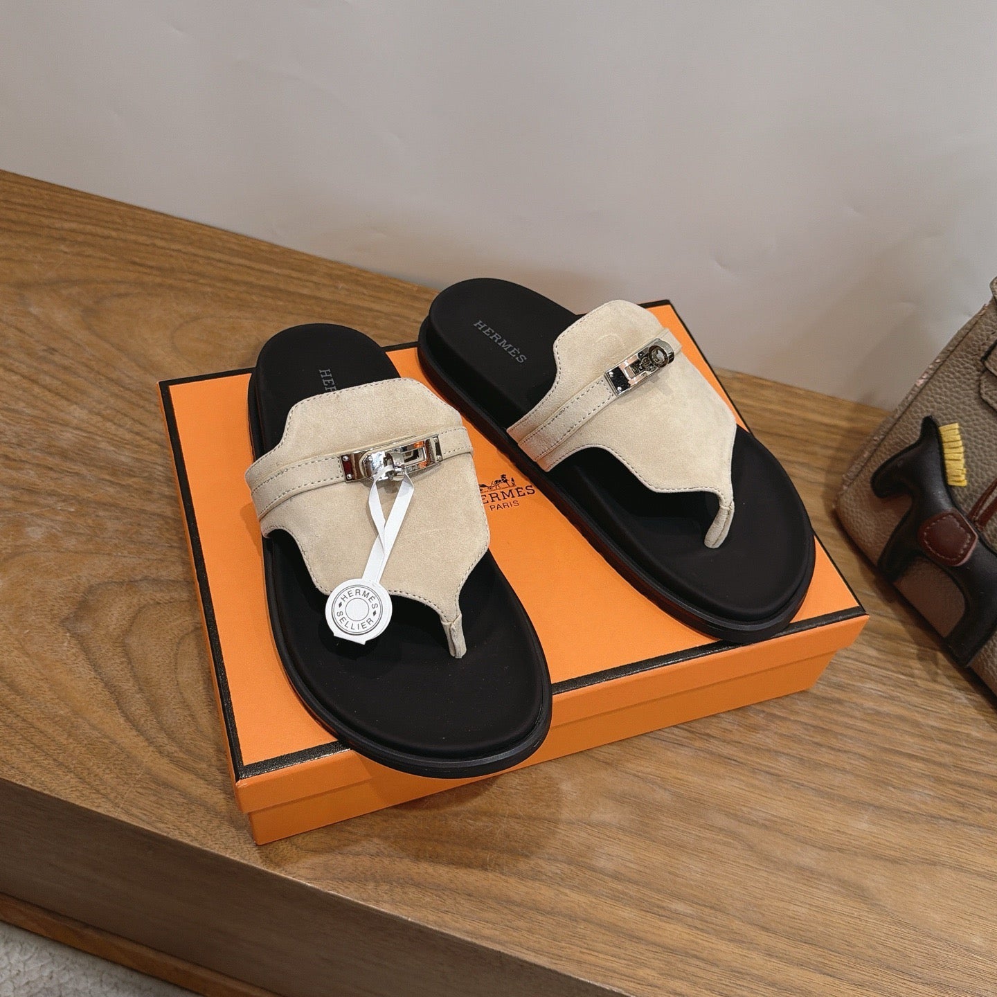 Sandales Hermès Empire - Beige