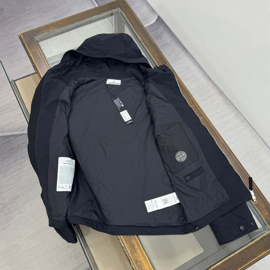 Veste déperlante à capuche - Noir