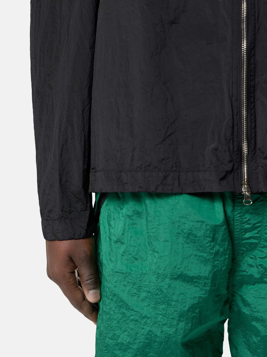 Veste Stone Island Nylon Metal noir - portée face