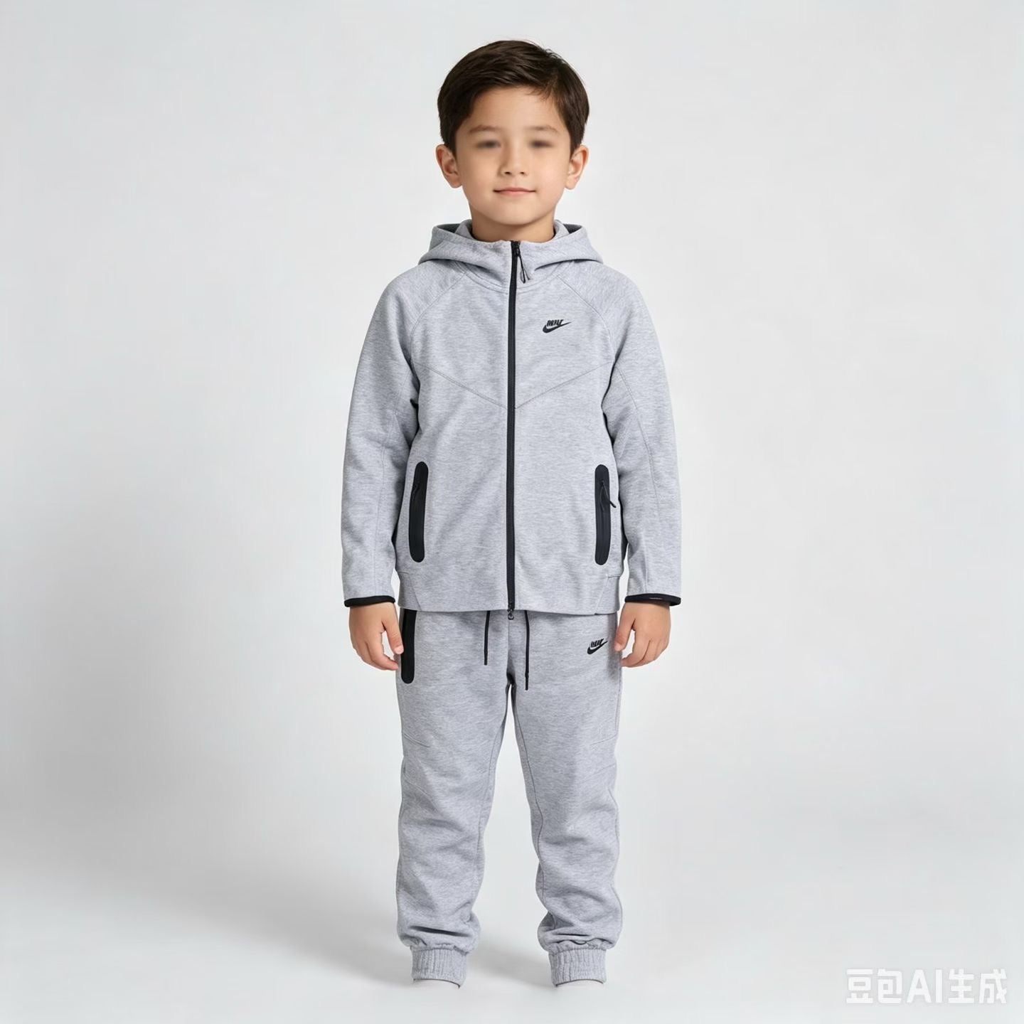 Ensemble Nike Tech Fleece Enfant (Lot de 24+) - Gris chiné