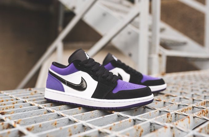 Air Jordan 1 Low Court Purple Black