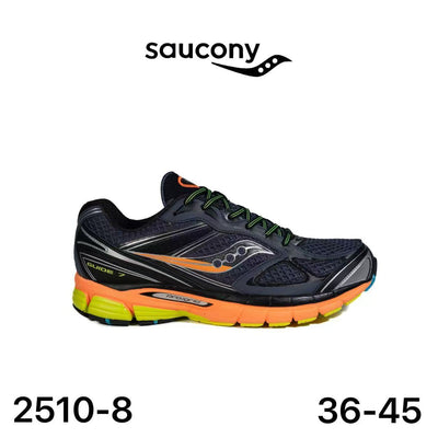 Saucony ProGrid Guide 7 Marine Orange Jaune Fluo Lot de 12