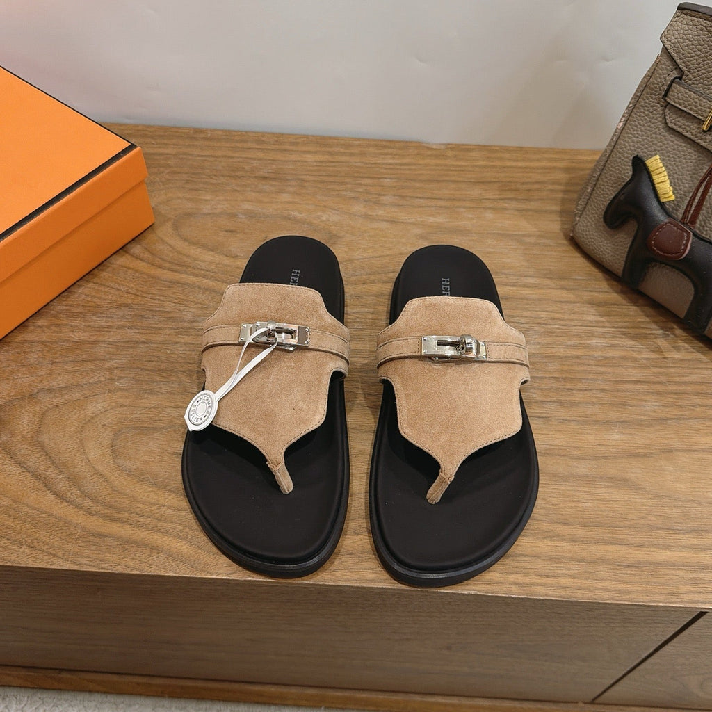 Sandales Hermès Empire - Beige