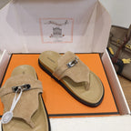 Sandales Hermès Empire - Camel