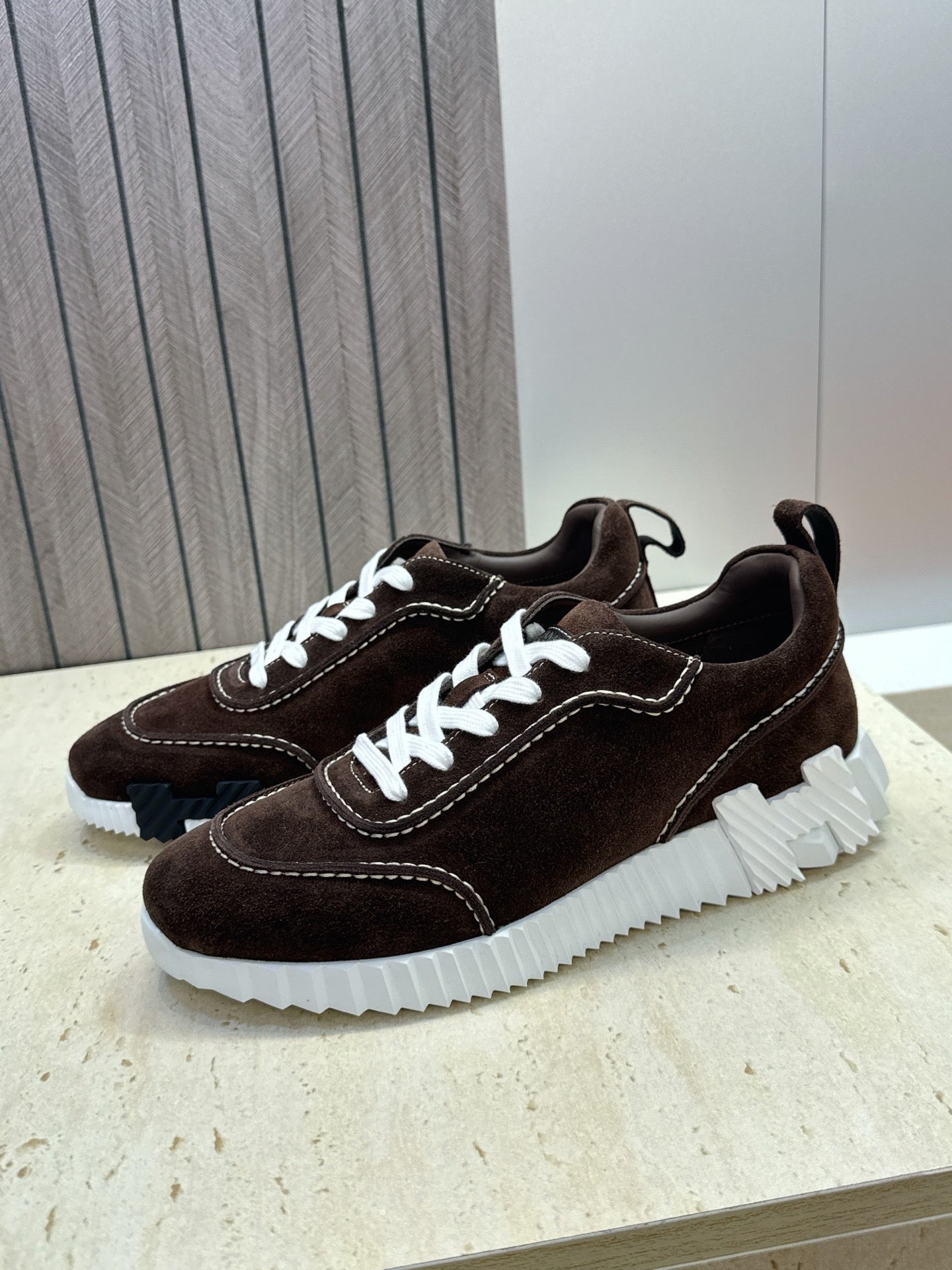 Sneakers Hermès Bouncing - Marron Foncé