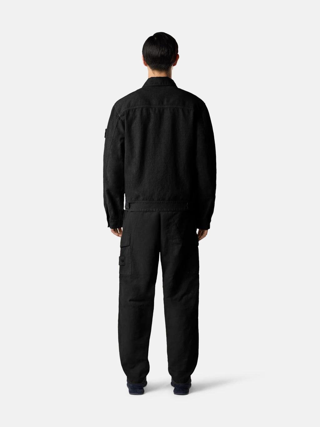 Surchemise Stone Island Ghost noir - portée dos