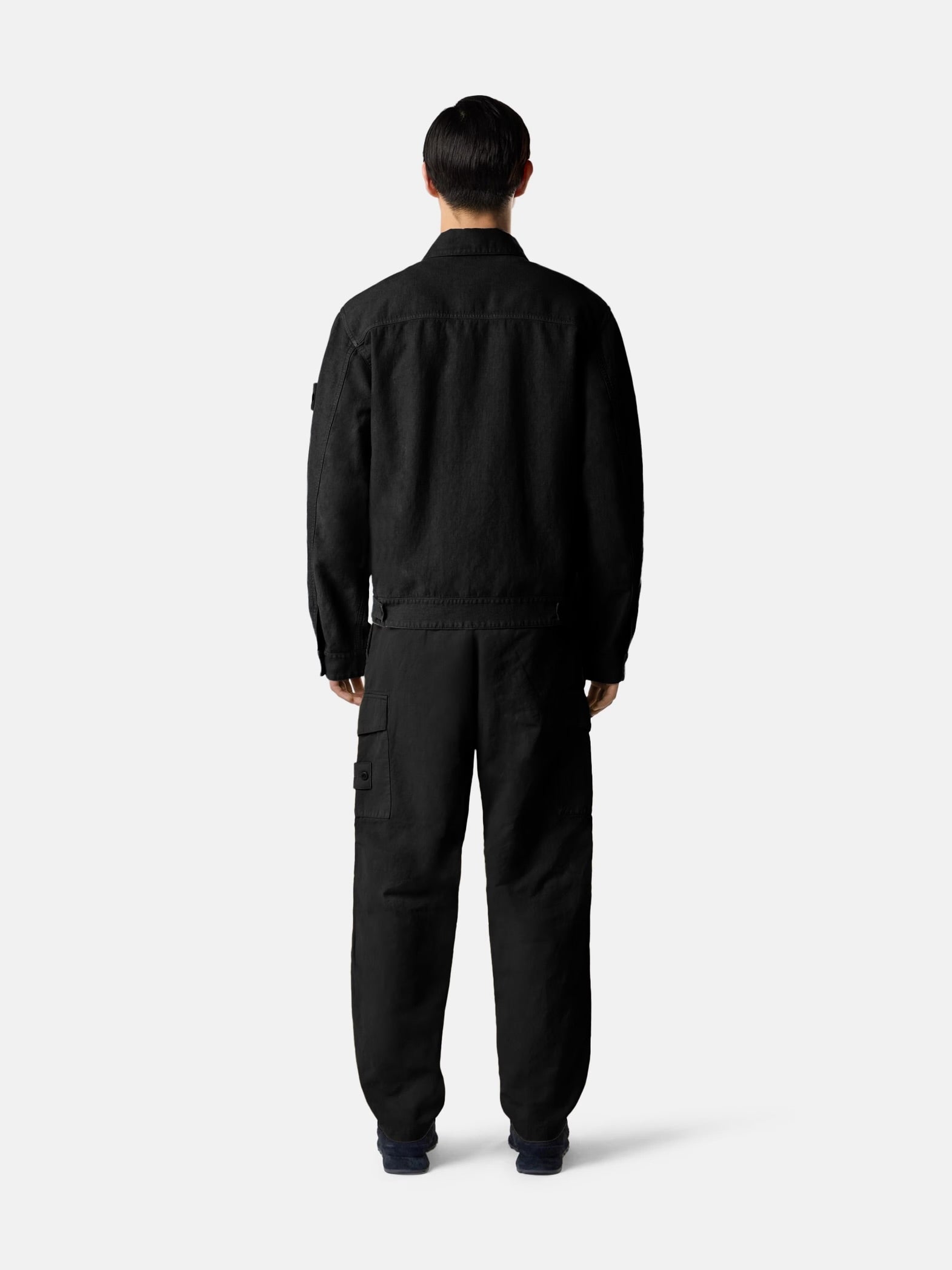Surchemise Stone Island Ghost noir - portée dos