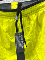 Short de bain Stone Island Nylon Metal jaune fluo - détail