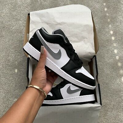 Air Jordan 1 Low Black White Particle Gray