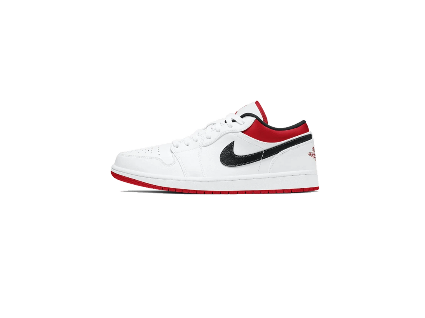 Air Jordan 1 Low White University Red Black