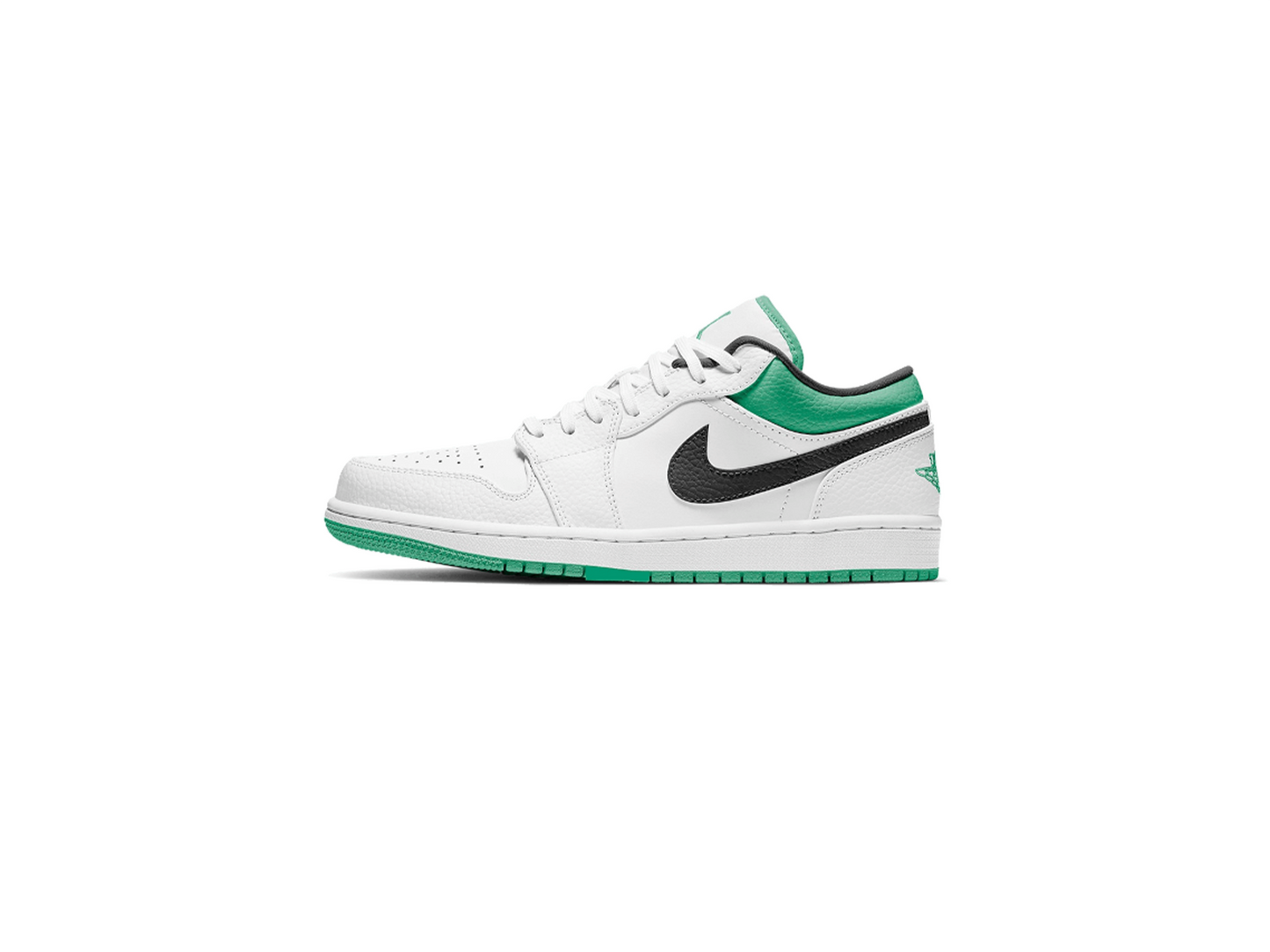 Air Jordan 1 Low White Lucky Green Black