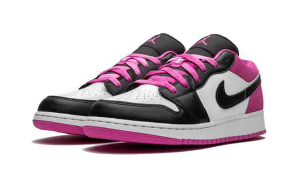 Air Jordan 1 Low Black Active Fuchsia