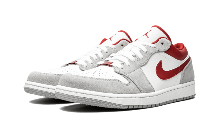 Air Jordan 1 Low Se Light Smoke Grey Gym Red