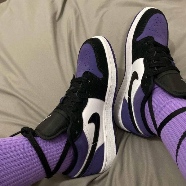 Air Jordan 1 Low Court Purple Black