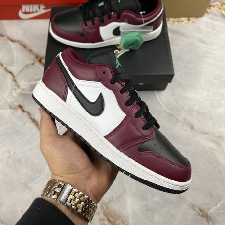 Air Jordan 1 Low Se Dark Beetroot Black Roma Green