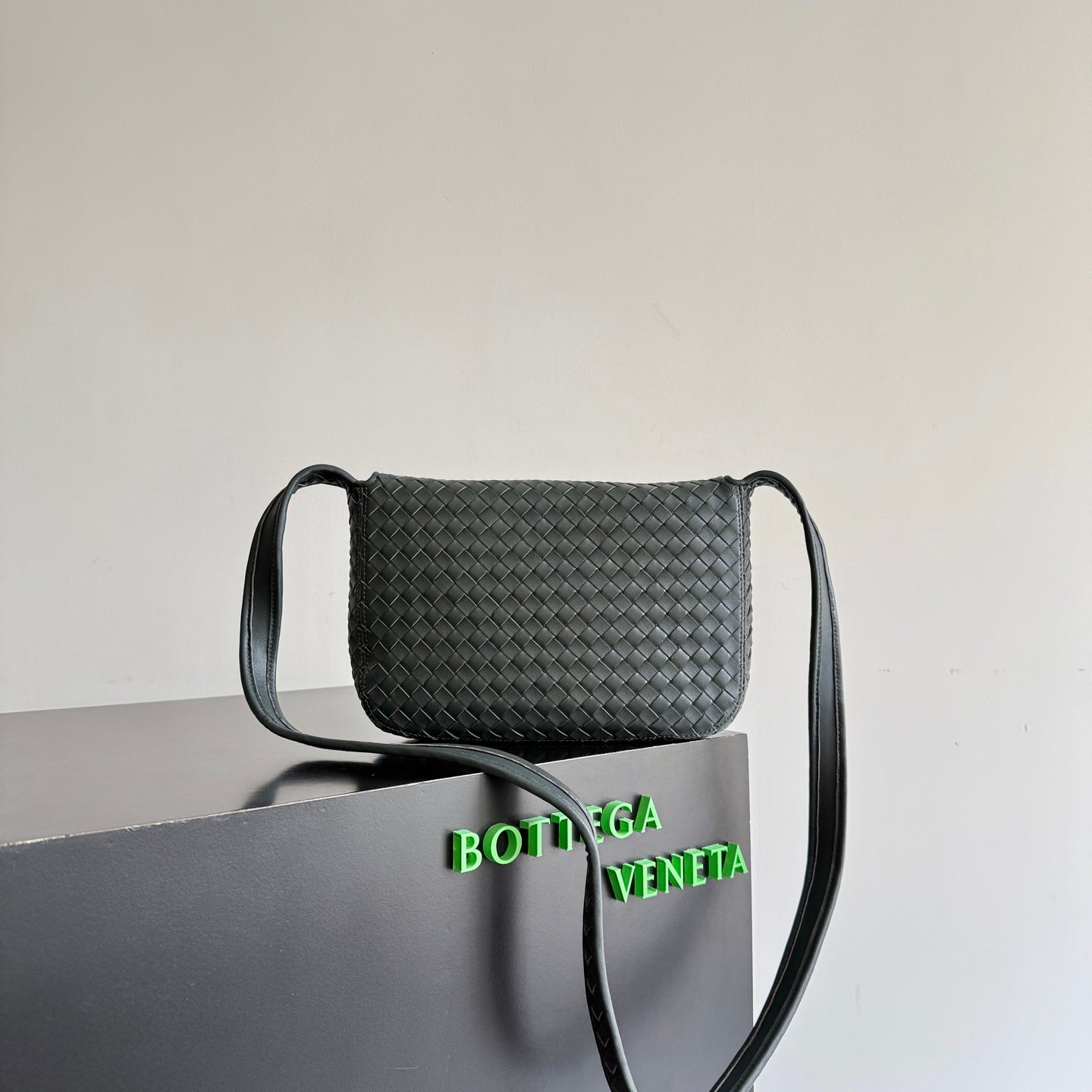 Sac à rabat Veneto – Bottega Veneta – Vert